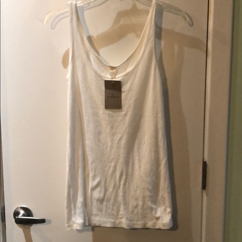 Plains white alternative apparel tank NWT